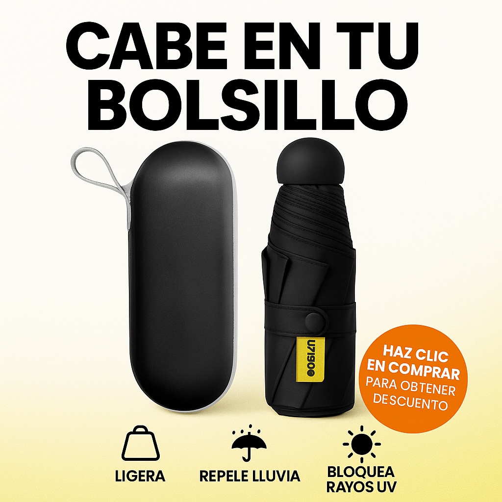 Miniparaguas Pro: Tu escudo portátil contra lluvia y sol-🎁Envío Gratis