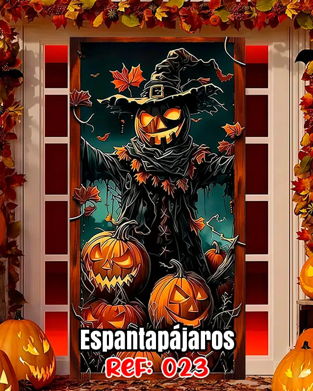 Fundas Halloween para Puertas – Transforma tu entrada en segundos🎁Envío Gratis