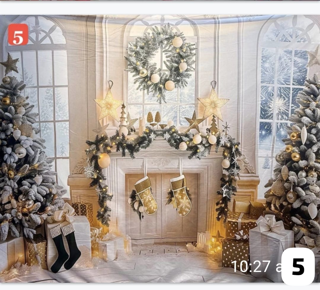 Telón Navideño Decorativo – Crea una Escena Mágica en Segundos🎁Envío Gratis