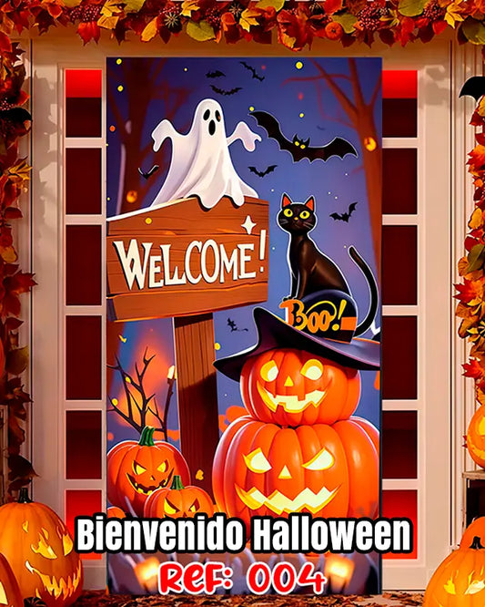 Fundas Halloween para Puertas – Transforma tu entrada en segundos🎁Envío Gratis