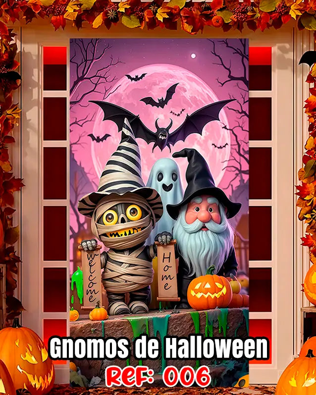 Fundas Halloween para Puertas – Transforma tu entrada en segundos🎁Envío Gratis