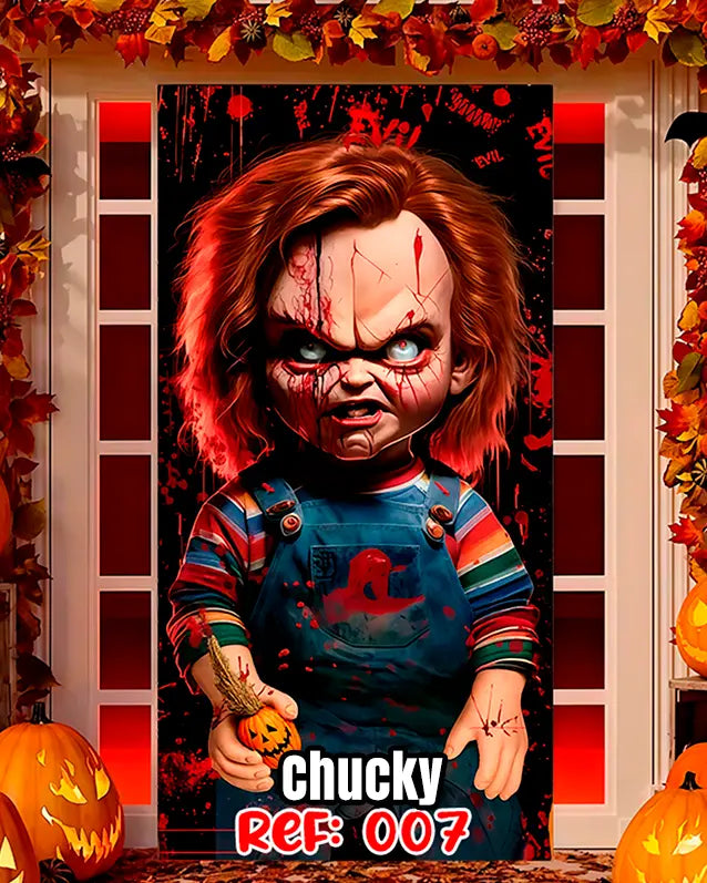 Fundas Halloween para Puertas – Transforma tu entrada en segundos🎁Envío Gratis