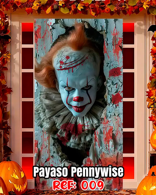 Fundas Halloween para Puertas – Transforma tu entrada en segundos🎁Envío Gratis