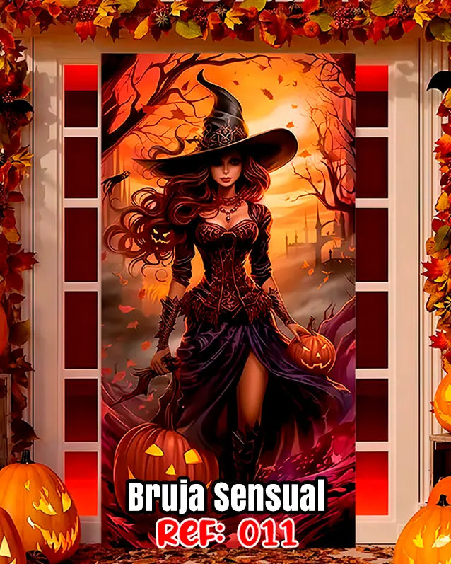 Fundas Halloween para Puertas – Transforma tu entrada en segundos🎁Envío Gratis