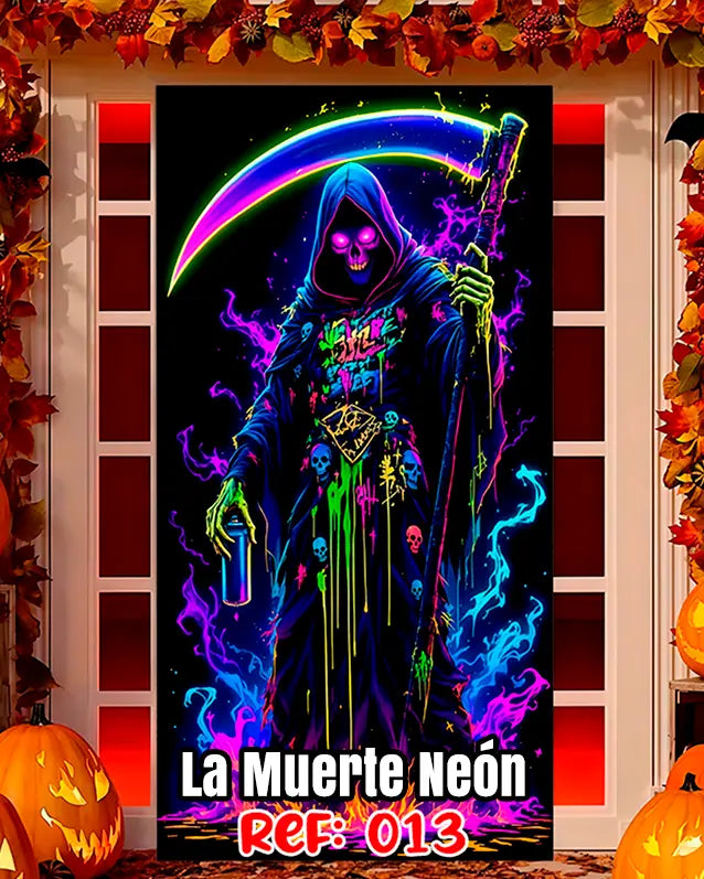 Fundas Halloween para Puertas – Transforma tu entrada en segundos🎁Envío Gratis