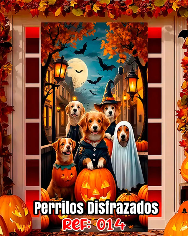 Fundas Halloween para Puertas – Transforma tu entrada en segundos🎁Envío Gratis