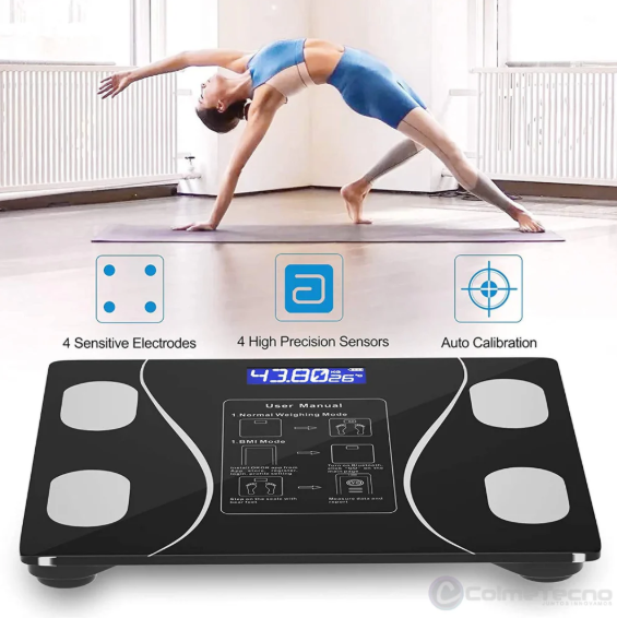 Báscula Smart Pro: 💪Monitorea 12 indicadores de salud desde tu celular.📱