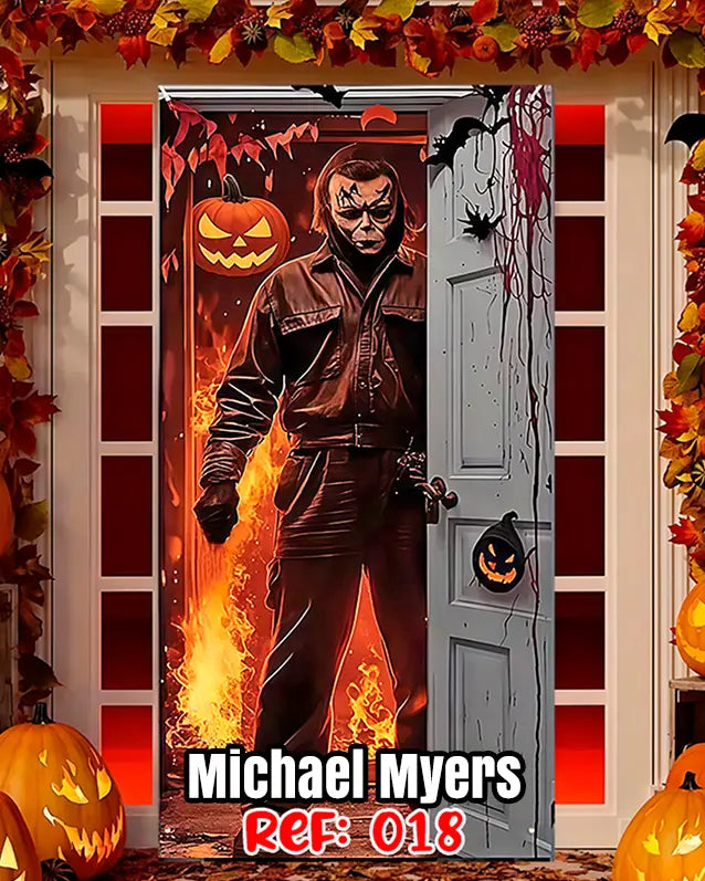 Fundas Halloween para Puertas – Transforma tu entrada en segundos🎁Envío Gratis