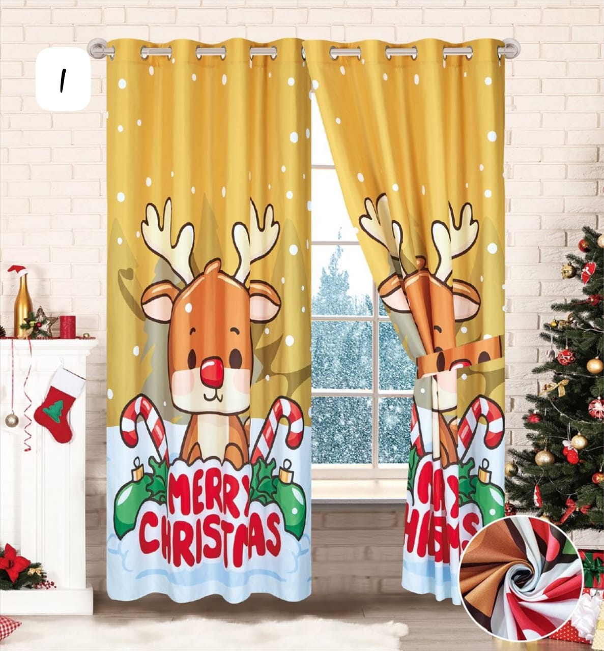 Vive la Magia de la Navidad - Cortinas Premium Blackout – Incluye Dos Paneles 🎁Envío Gratis