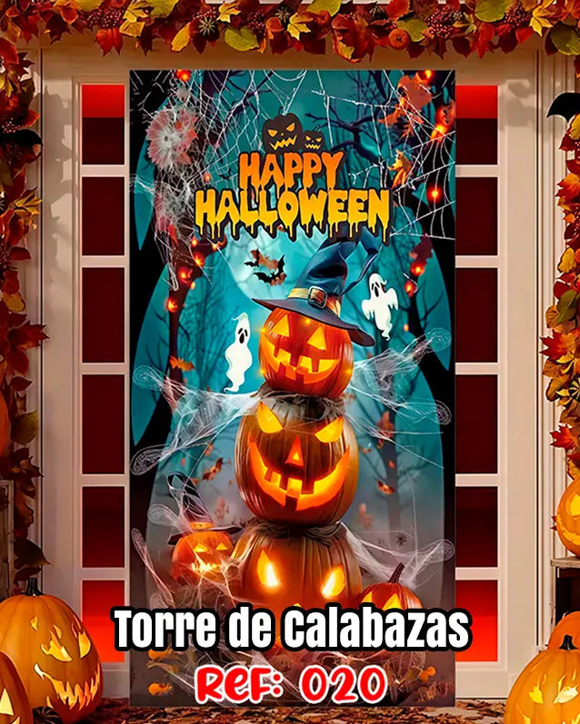 Fundas Halloween para Puertas – Transforma tu entrada en segundos🎁Envío Gratis
