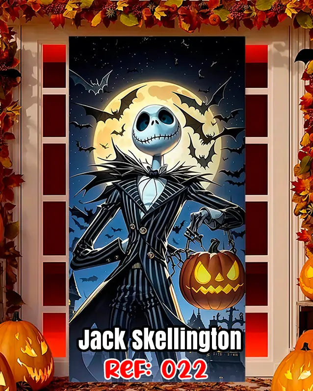 Fundas Halloween para Puertas – Transforma tu entrada en segundos🎁Envío Gratis