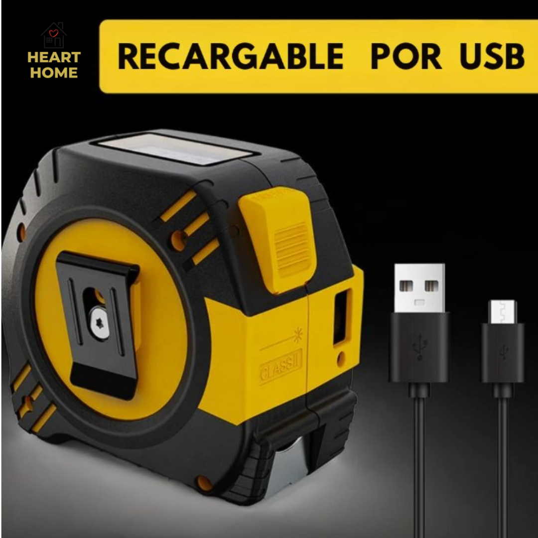 Laser Pro 40: Pantalla  Digital - Medidor distancia Laser 40 metros - Cinta Métrica (Acero al Magnesio) 5 metros🎁Envío Gratis