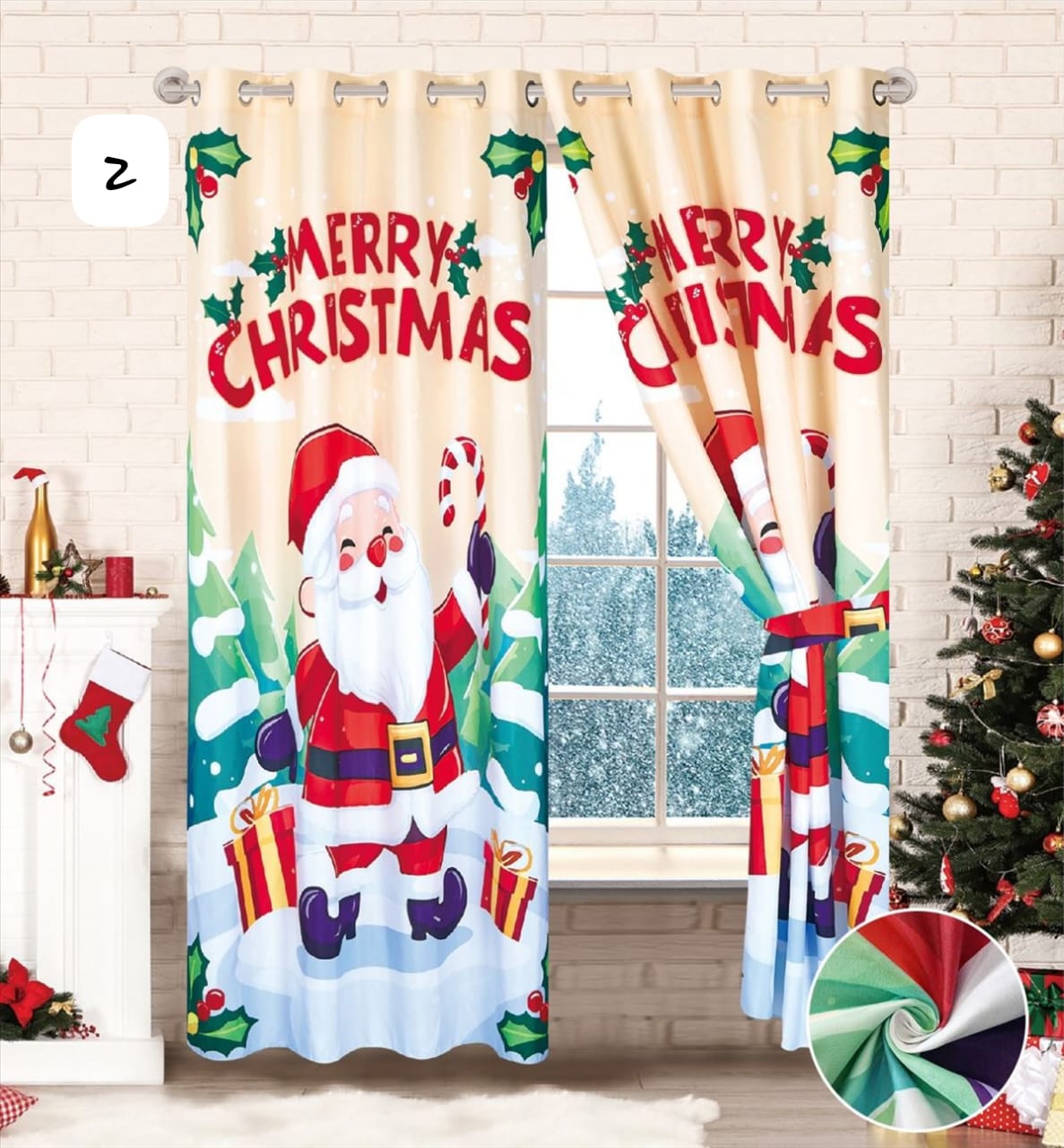 Vive la Magia de la Navidad - Cortinas Premium Blackout – Incluye Dos Paneles 🎁Envío Gratis