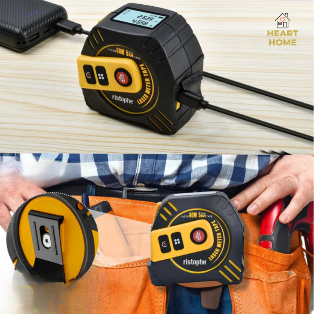 Laser Pro 40: Pantalla  Digital - Medidor distancia Laser 40 metros - Cinta Métrica (Acero al Magnesio) 5 metros🎁Envío Gratis