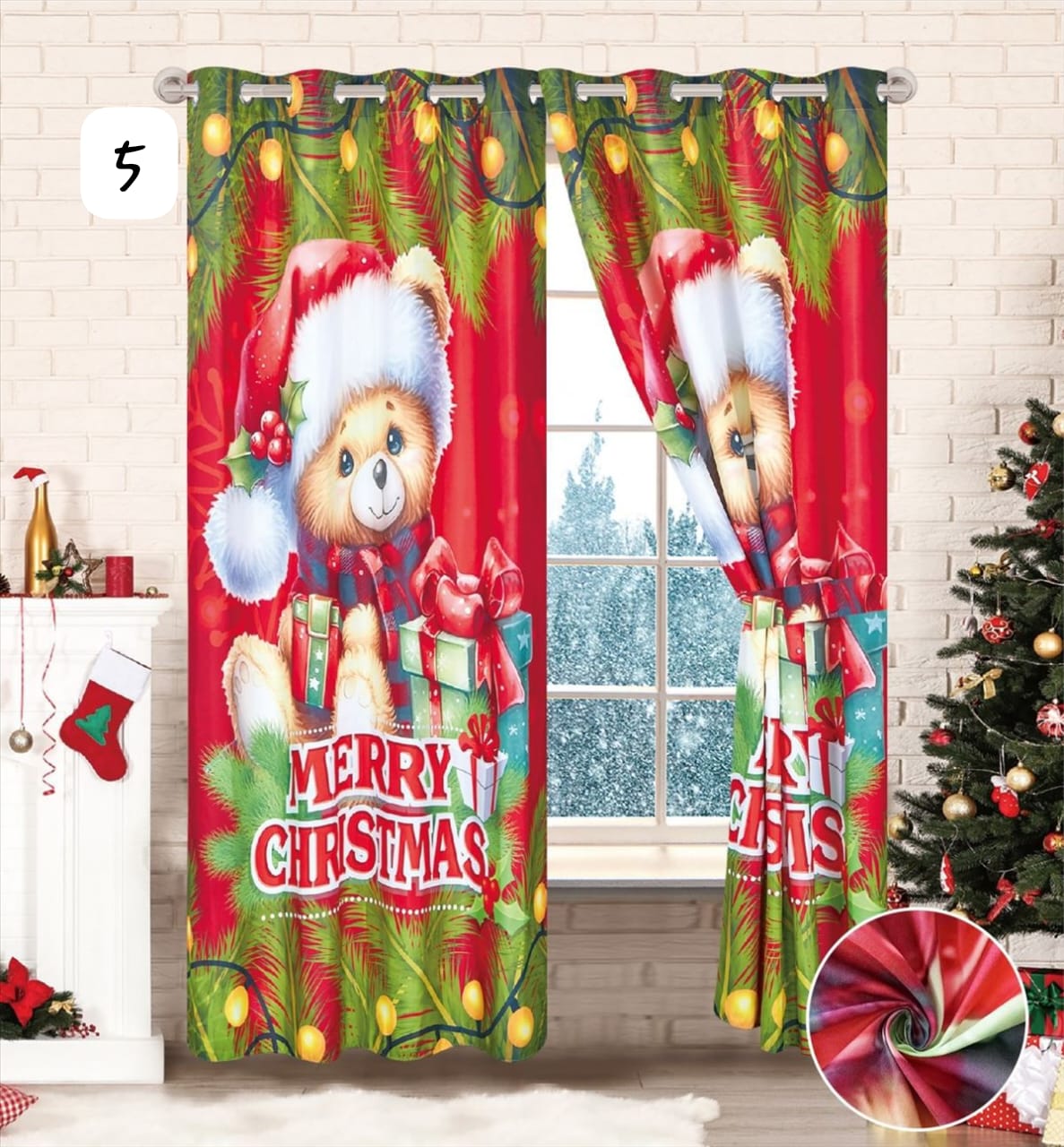 Vive la Magia de la Navidad - Cortinas Premium Blackout – Incluye Dos Paneles 🎁Envío Gratis