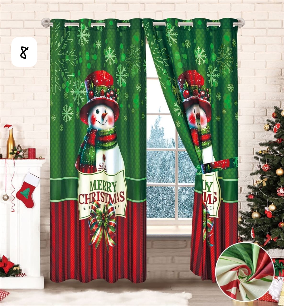 Vive la Magia de la Navidad - Cortinas Premium Blackout – Incluye Dos Paneles 🎁Envío Gratis