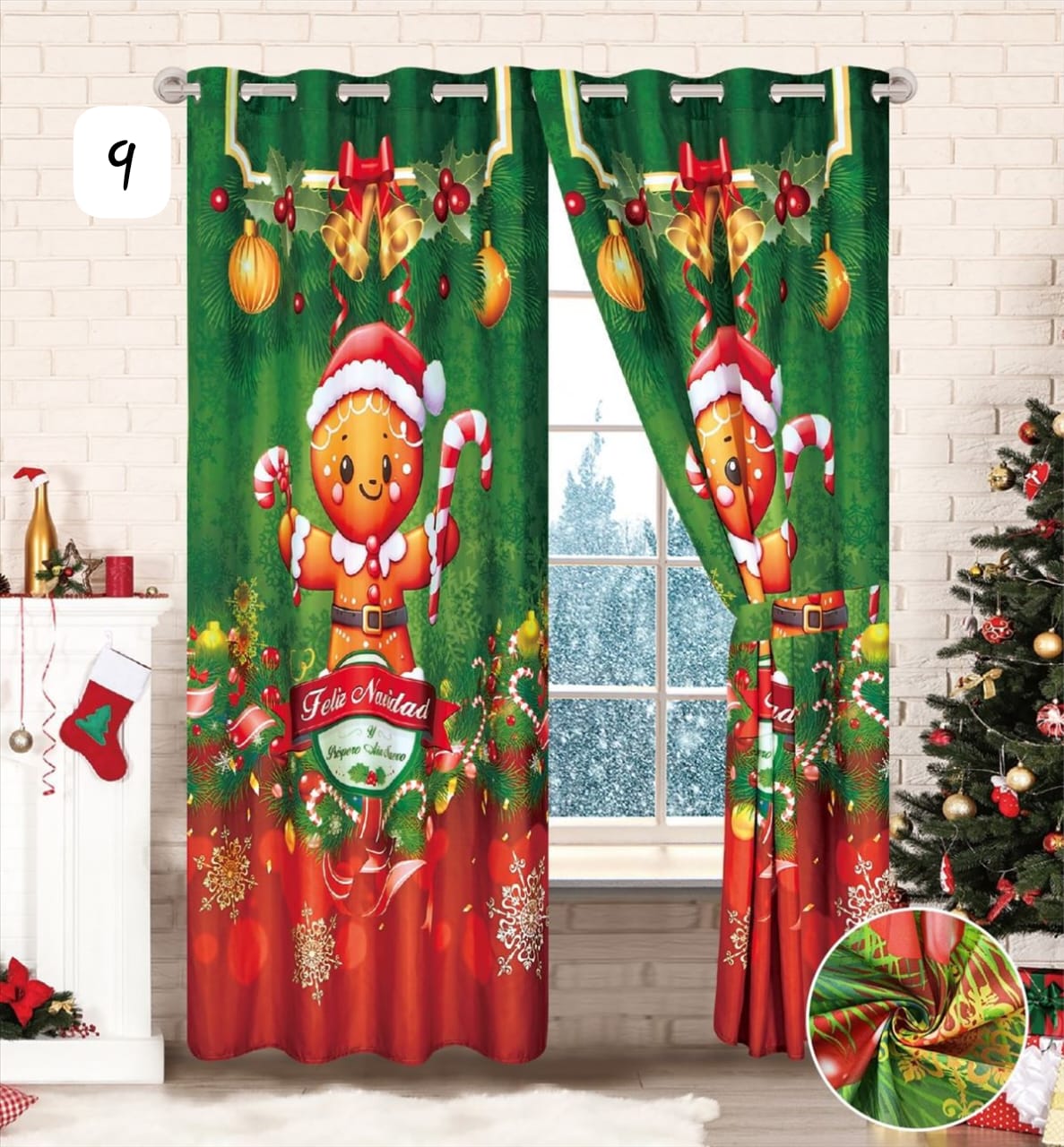Vive la Magia de la Navidad - Cortinas Premium Blackout – Incluye Dos Paneles 🎁Envío Gratis