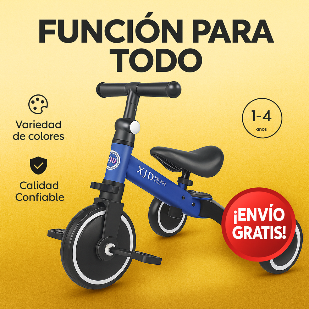 Bici-Pro 3 en 1: La Forma más Segura y Divertida de Aprender a Rodar🎁Paga al Recibir