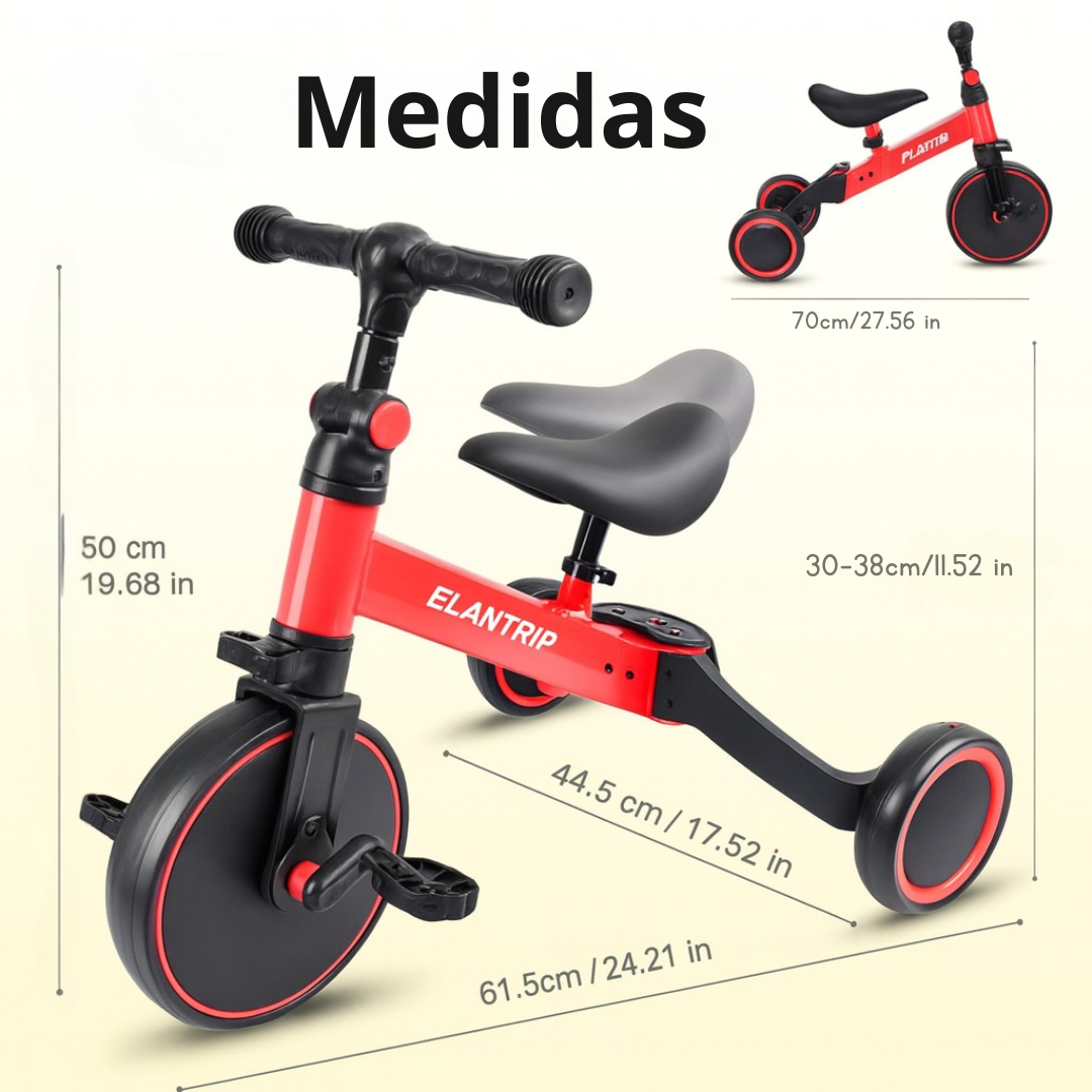 Bici-Pro 3 en 1: La Forma más Segura y Divertida de Aprender a Rodar🎁Paga al Recibir