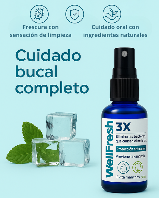 WellFresh™ 3X - Refresca tu aliento, potencia tu higiene bucal🎁Envío Gratis