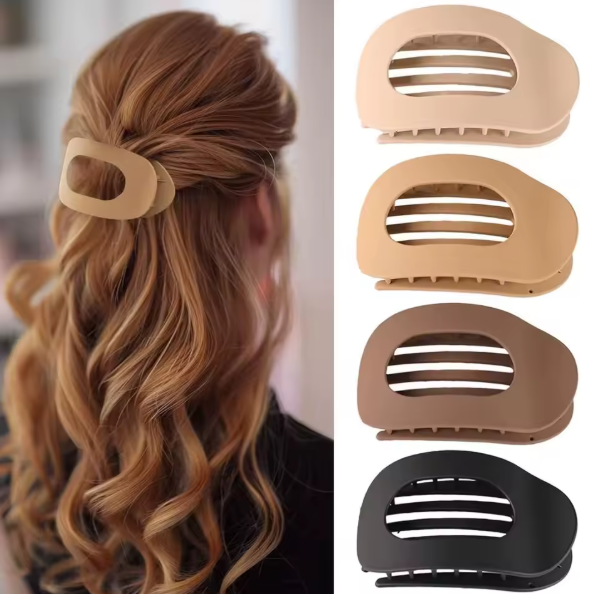 Pinzas Planas para el cabello – 1 juego (4 piezas) Sujeción Segura con Estilo🎁Envío Gratis