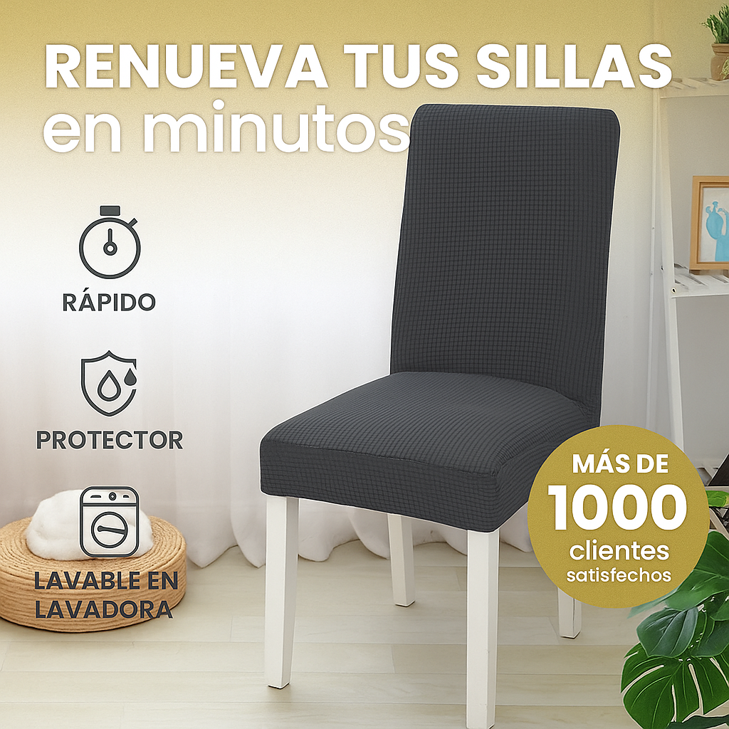 Renueva tu Comedor en Minutos – Sin Gastar en Sillas Nuevas🎁4 Forros con 50% Dcto