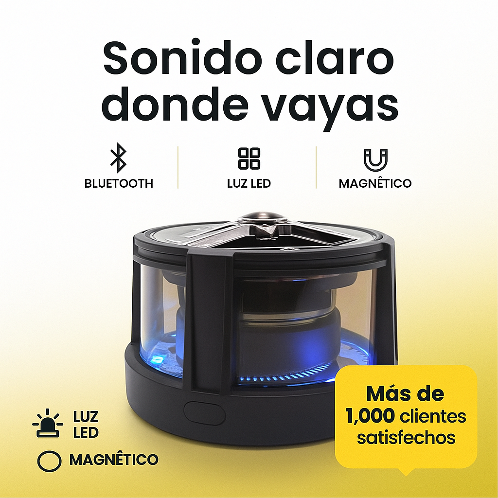 Mini Parlante M‑Q5: sonido potente contigo todo el tiempo-Blanco o Negro tu escoges🎁50% Dcto