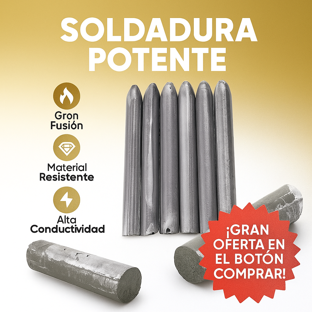 Varillas de Soldadura a Baja Temperatura – Repara Metales Fácil y Seguro (Pack x3)🎁Envío Gratis