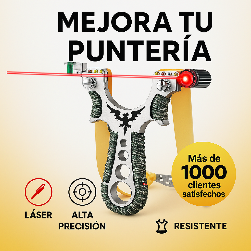 Resortera PRO-Láser: Precisión Milimétrica y Diversión al Máximo🎁Envío Gratis