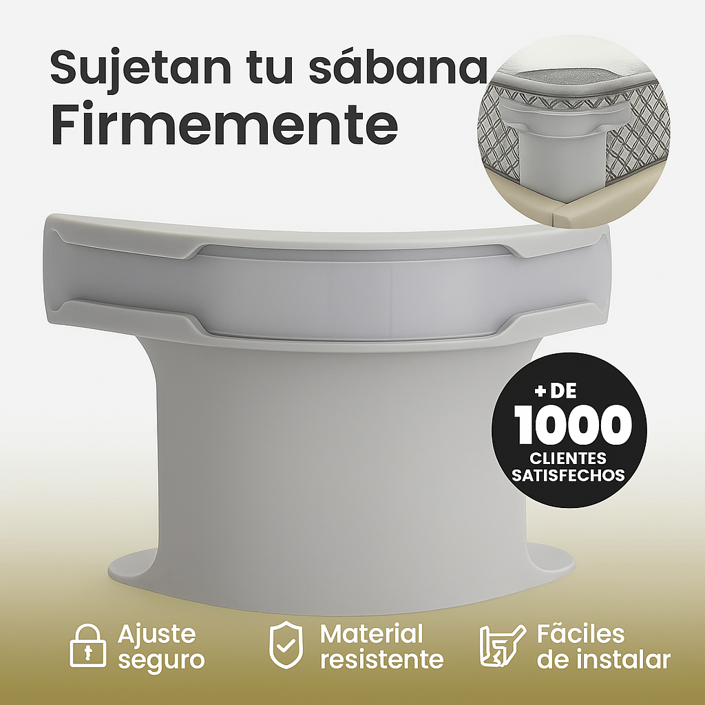 SujetaPro x 4 unidades-¡Tus sábanas siempre en su lugar, sin esfuerzo!🎁Envío Gratis