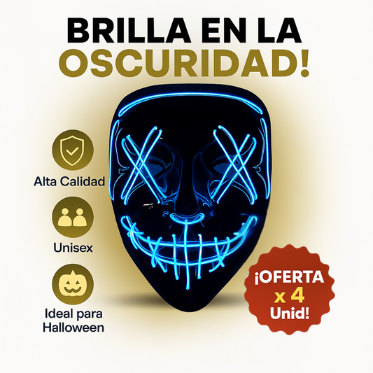 Máscara La Purga – Sé el protagonista en Halloween🎁Envío Gratis