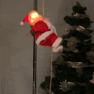 Papá Noel "El Trepador" Musical: El Adorno Navideño que le Pone el "Punchis-Punchis" a tu Casa.🎁Envío Gratis