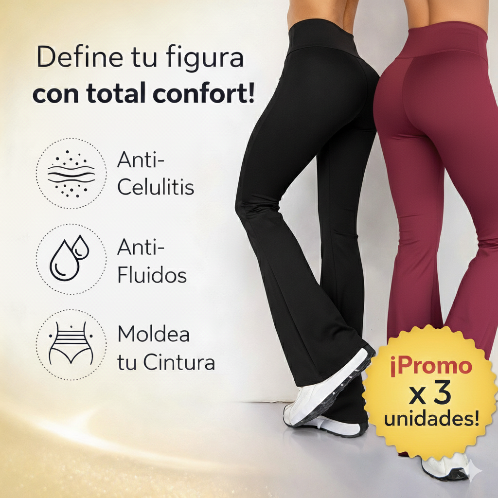Leggins Bota Campana-Con Cintura Alta & Horma Ideal🎁¡Envío Gratis!