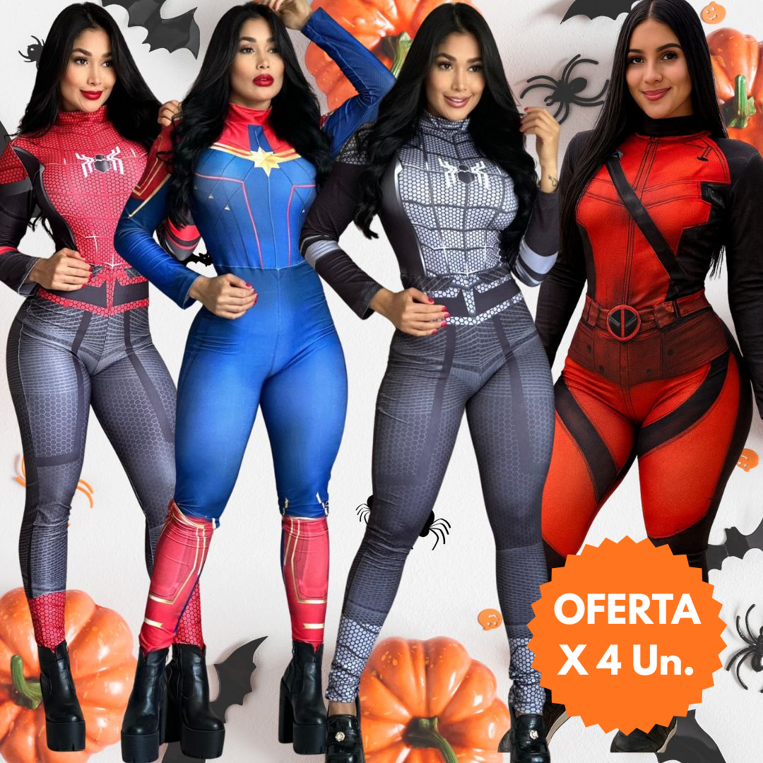 Traje de Superhéroe Premium para Mujer – Estilo, Comodidad y Poder en Cada Detalle🎁Envío Gratis