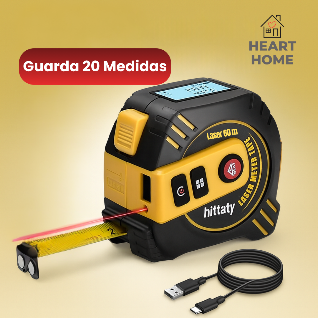 Laser Pro 40: Pantalla  Digital - Medidor distancia Laser 40 metros - Cinta Métrica (Acero al Magnesio) 5 metros🎁Envío Gratis