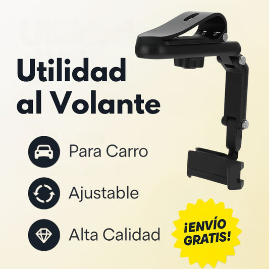 Soporte de Celular Multifuncional para Carro – Seguro, Ajustable y Duradero